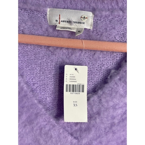 Anthropologie Simone Sweater in Lavender NWT Size XS - Picture 10 of 14
